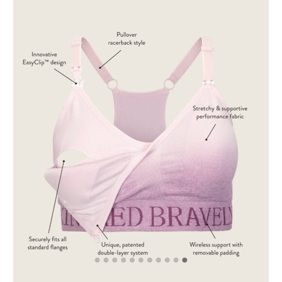 Kindred Bravely Sublime Hands-Free Pumping & Nursing Sports Bra, 1X - Picture 13 of 13